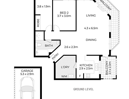 7/3-7 Addlestone Road, Merrylands, Parramatta (Northwest suburbs), 2房, 1浴, Apartment