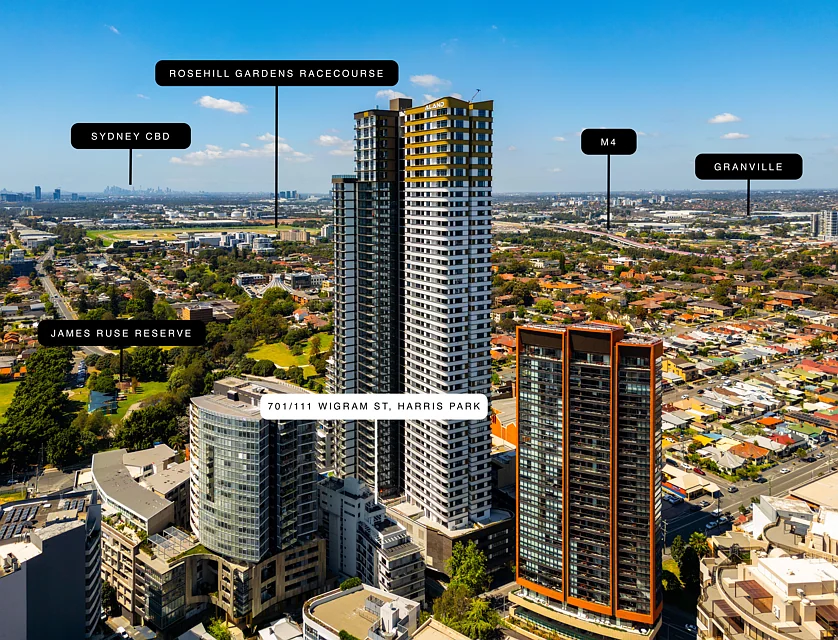 701/111 Wigram Street, Harris Park, Parramatta (Northwest suburbs), 3 chambres, 2 salles de bain, Apartment