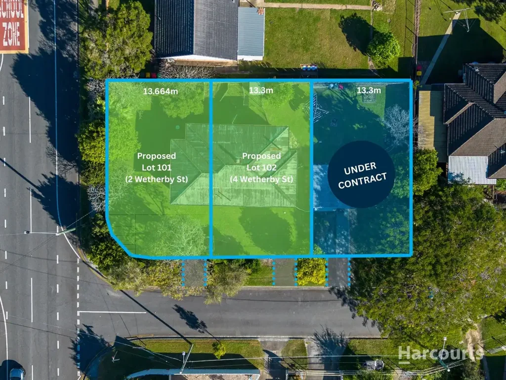 Geebung Geebung优越位置 地势高朝北 13.3米宽临街面 灵活开发空间 活力便利郊区 North Facing, Elevated, 13.3m Frontage Vacant Blocks in Geebung