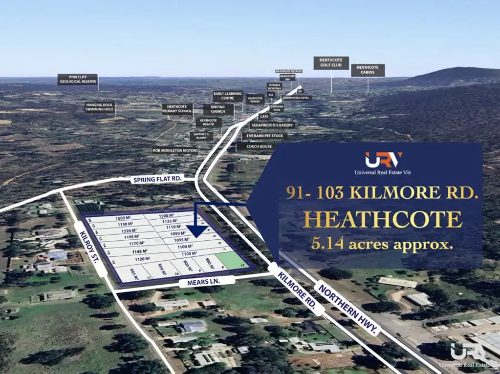 Heathcote 1બેડરૂમ DEVELOPMENT OPPORTUNITY - 18 LOTS | PERMIT APPROVED | 3 STREET FRONTAGE | EFFICIENT DEVELOPMENT OPPORTUNITY | BUILDERS/DEVELOPERS DELIGHT