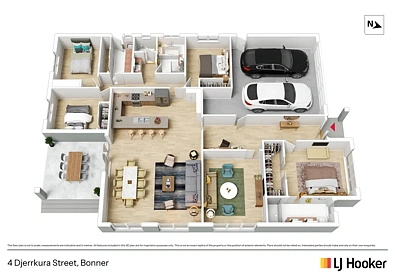 4 Djerrkura Street, Bonner, ACT 2914, 4 slaapkamers, 2 badkamers, House