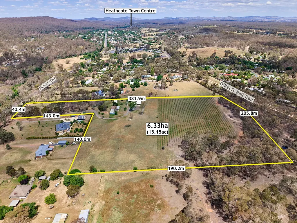 Heathcote 3房  Stunning Residential Development Opportunity in Heathcote - 6.12 Hectares of Potential !