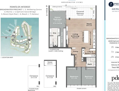 26503 Ephraim Island Parade, Paradise Point, Gold Coast, 3 rūma, 2 rūma horoi, Apartment