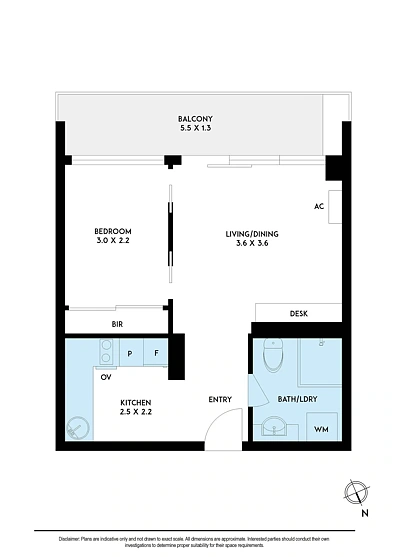 3/62 Bay Road, Sandringham, VIC 3191, 1房, 1浴, Unit