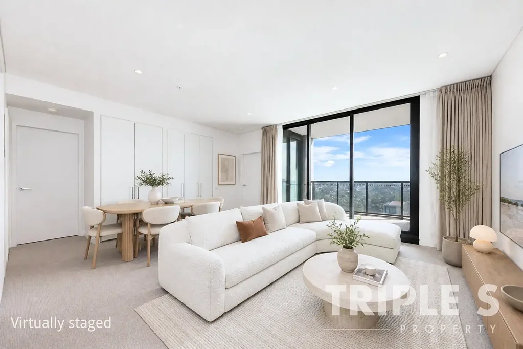 North Ryde 2ห้องนอน Rare Corner Residence with Spectacular Sunset Views