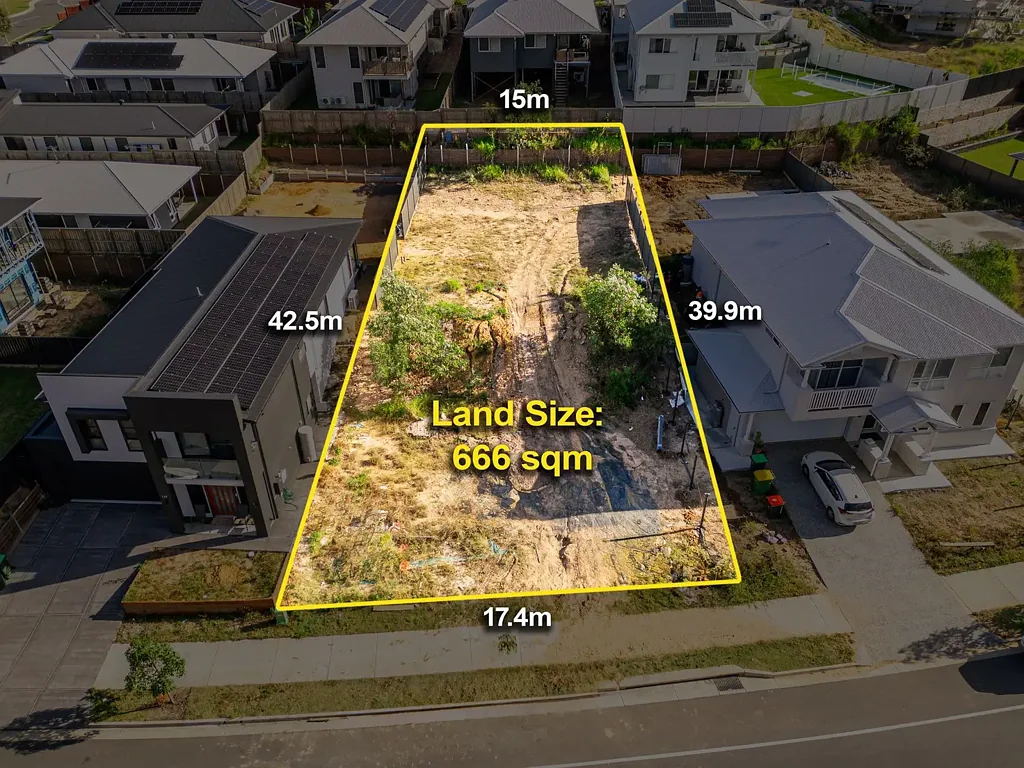 Bellbird Park 罕见666平方米住宅用地
Happy Jack Drive和Allard Rd交界处
平整，可立即建造
自然景观，适合现代设计
高增长区域，周围新项目住宅
靠近学校、商店、公园、交通
宽敞17.4米正面宽度，39.8米深度
繁荣发展走廊优质住宅用地 666m²  Homesite to Build Your Dream or Invest in Growth!