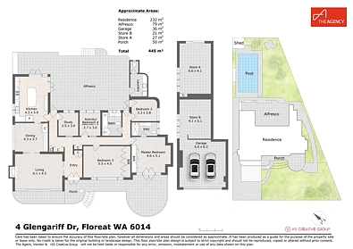 4 Glengariff Drive, Floreat, WA 6014, 3房, 2浴, House