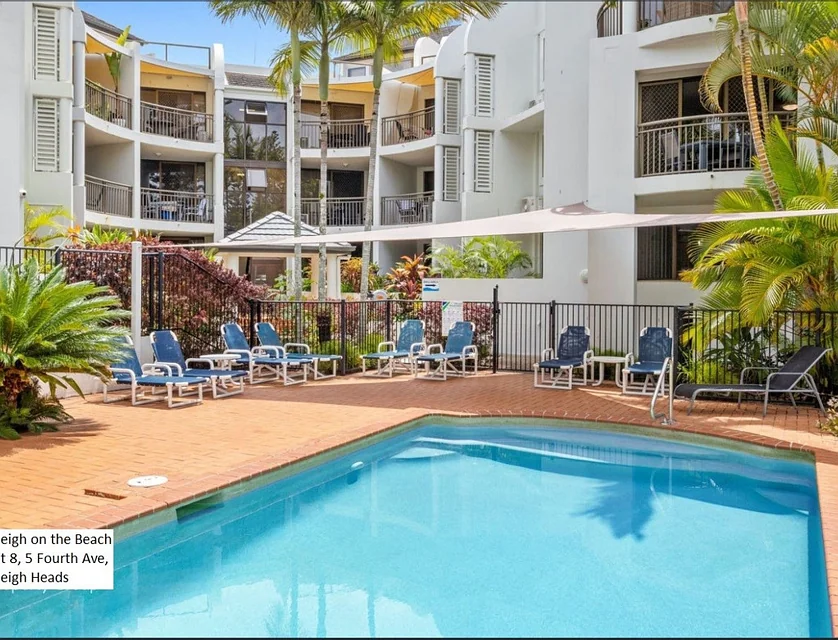 8/5 Fourth Avenue, Burleigh Heads, Gold Coast, 1房, 1浴, Apartment