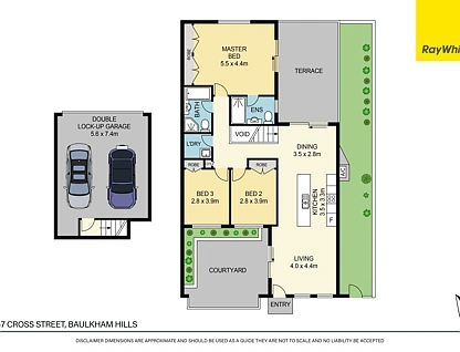 5/43-47 Cross Street, Baulkham Hills, The Hills, 3部屋, 2バスルーム, Townhouse