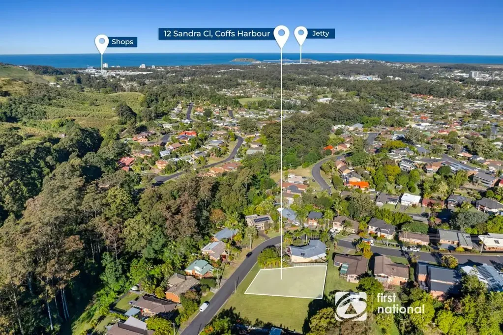 Coffs Harbour Elevated block with views across to bush and hinterland - close to town