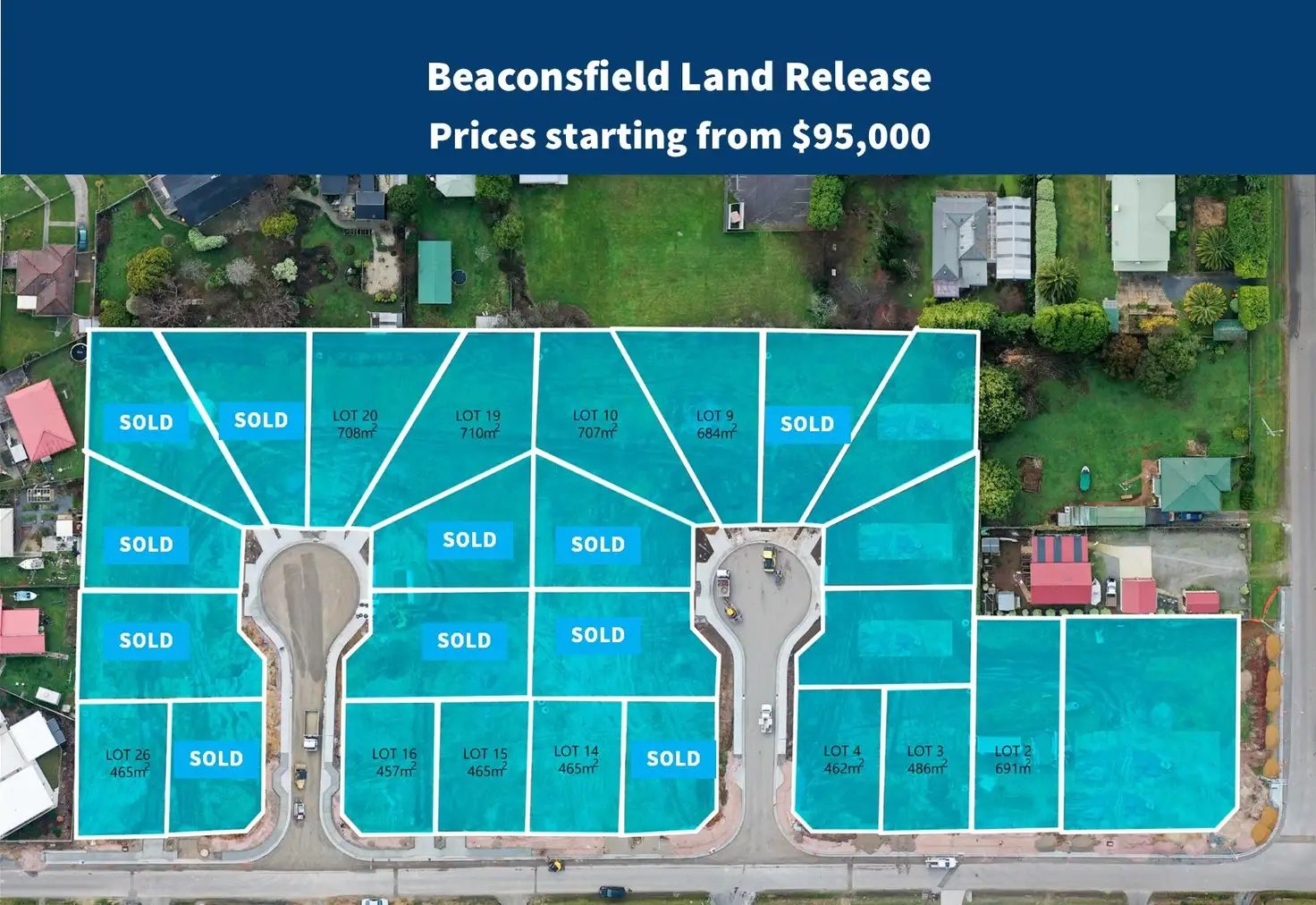 Lots 2 -26 Payne St, Coultman Crt, Vulcan Cls,, Beaconsfield, TAS 7270, 0 ห้องนอน, 0 ห้องน้ำ, Section