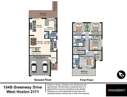 154B Greenway Drive, West Hoxton, South Western Suburbs, 4 침실, 2 욕실, Apartment