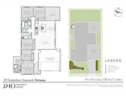 37 Custodian Crescent, Ormeau, QLD 4208, 5 રૂમ, 2 બાથરૂમ, House