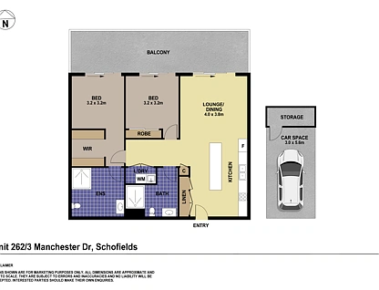 252/3 Manchester Drive, Schofields, Outer Western Sydney, 2 कमरे, 2 बाथरूम, Apartment