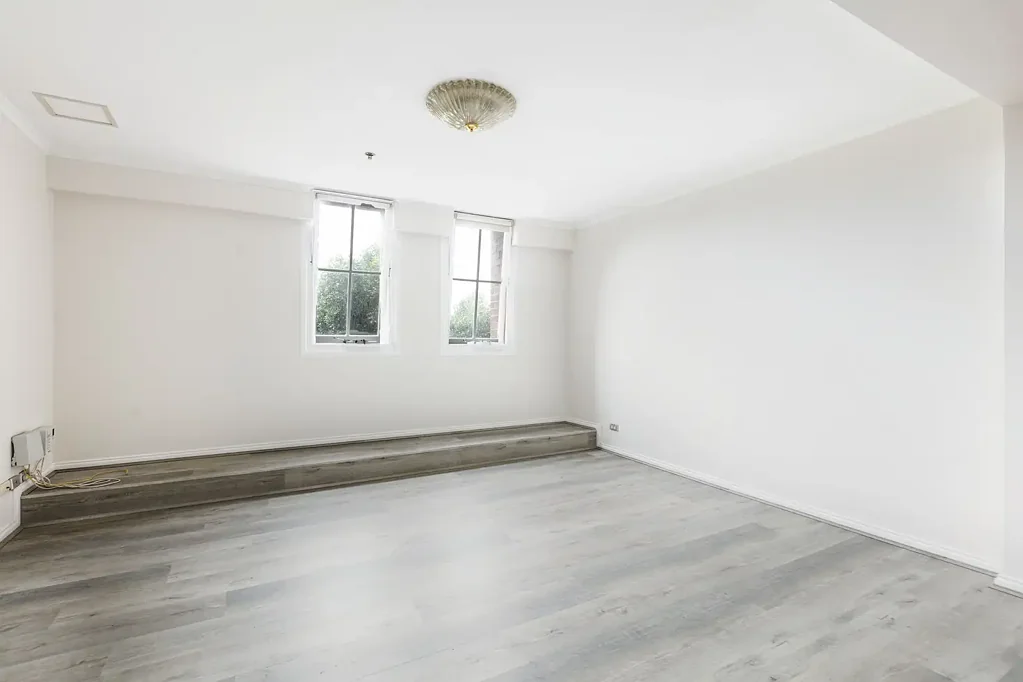 Freshly painted apartment with new floors