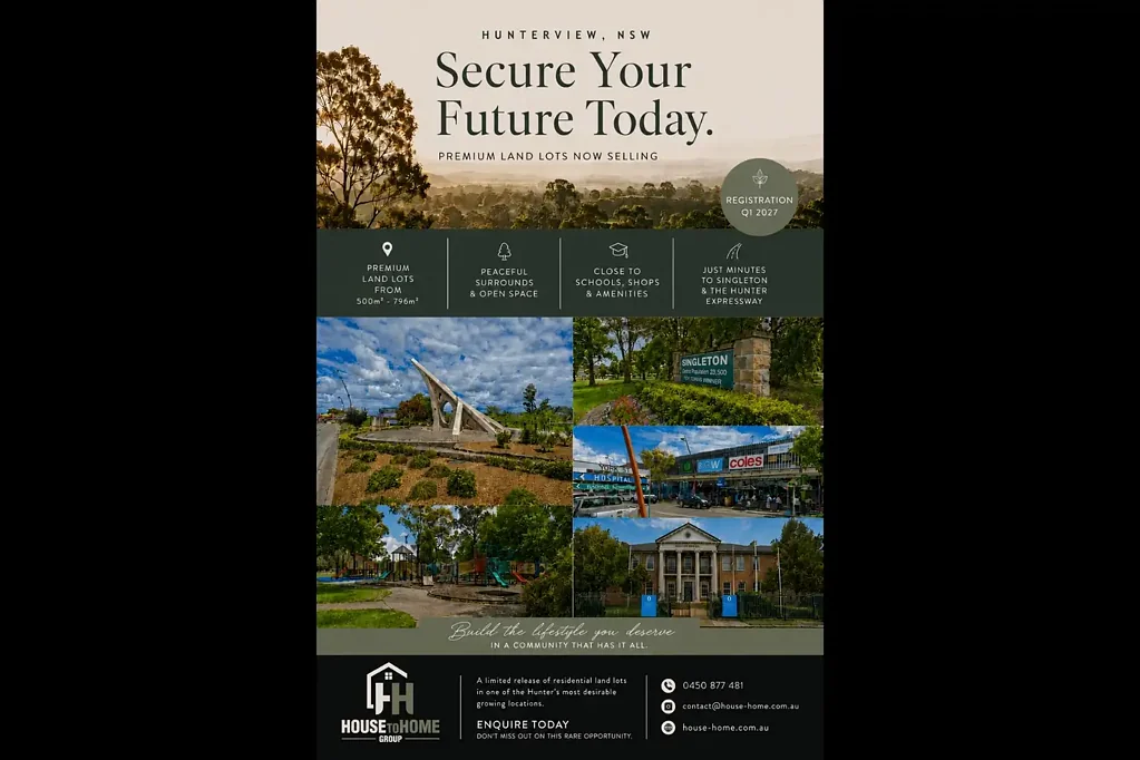 Hunterview Lot Prices Starting From $360,000