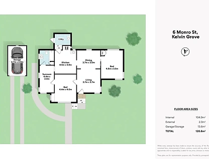 6 Monro Street, Kelvin Grove, QLD 4059, 3房, 1浴, House