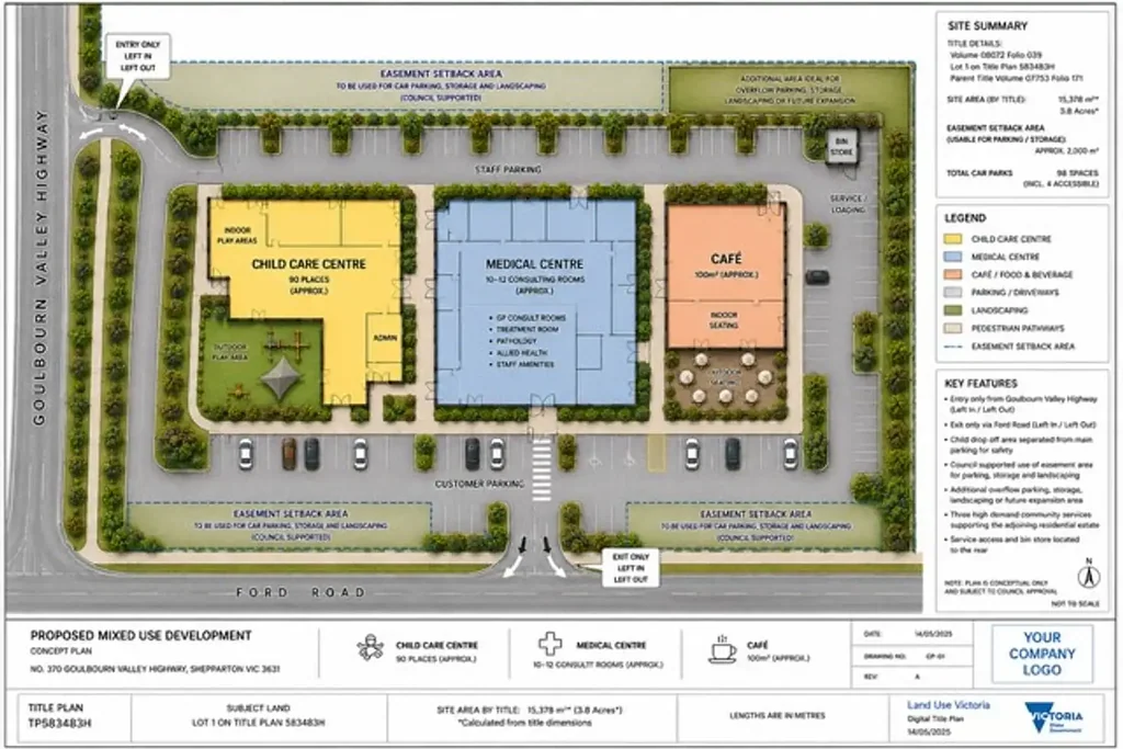 Shepparton 3ห้องนอน Attention Developers - View Proposed Plans for this Outstanding Development Opportunity! - 3.5 ACRES & TOWN WATER!