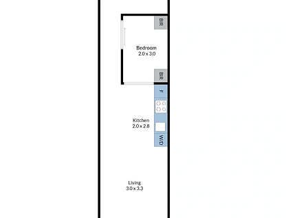 303/53 Batman Street, West Melbourne, Melbourne CBD, 1 habitaciones, 1 baños, Apartment