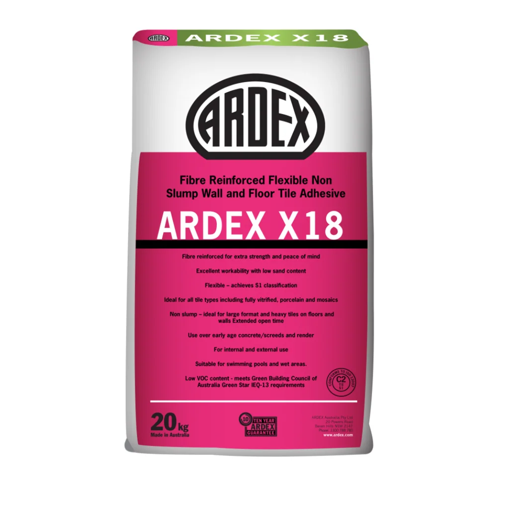 ARDEX X 18 - 纤维增强柔性水泥基粘合剂（墙砖&地砖）