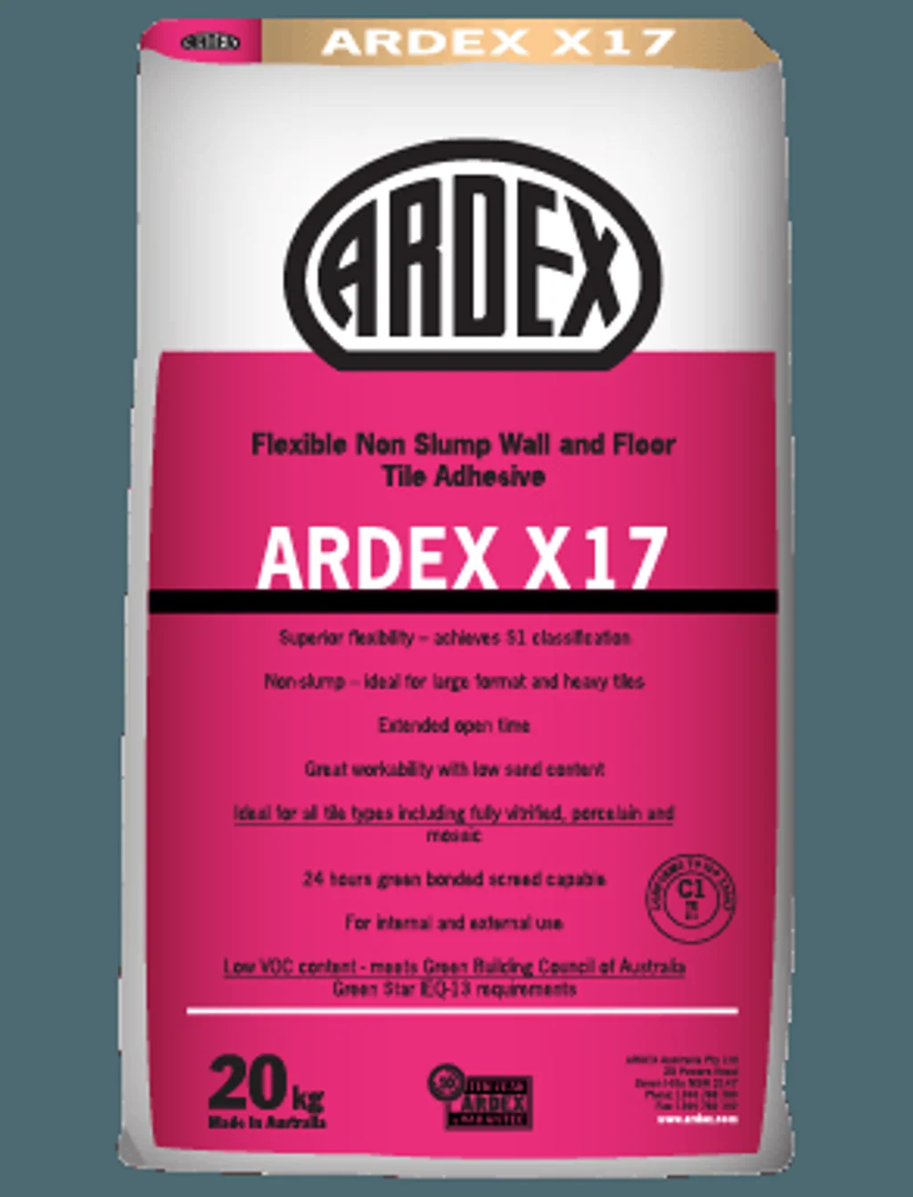 ARDEX X 17 - 柔性水泥基粘合剂（墙砖&地砖）