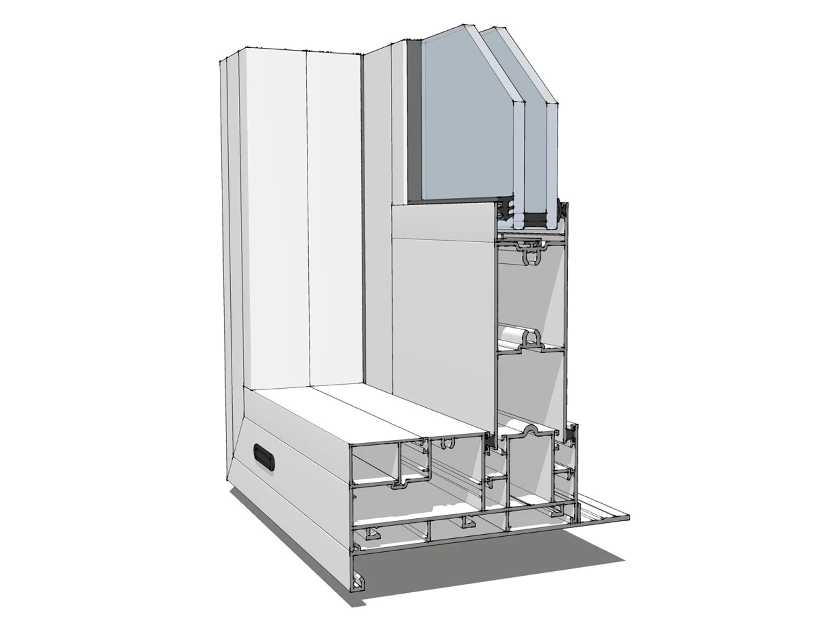 Architectural Cubic 40 (AC40) Window doors